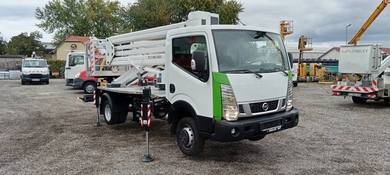 Nissan Cabstar Ruthmann-Ecoline RS240 - 23,6m - 250 kg - Emelőkosaras teherautó: 1 kép. Nissan Cabstar Ruthmann-Ecoline RS240 - 23,6m - 250 kg - Emelőkosaras teherautó: 1 kép.