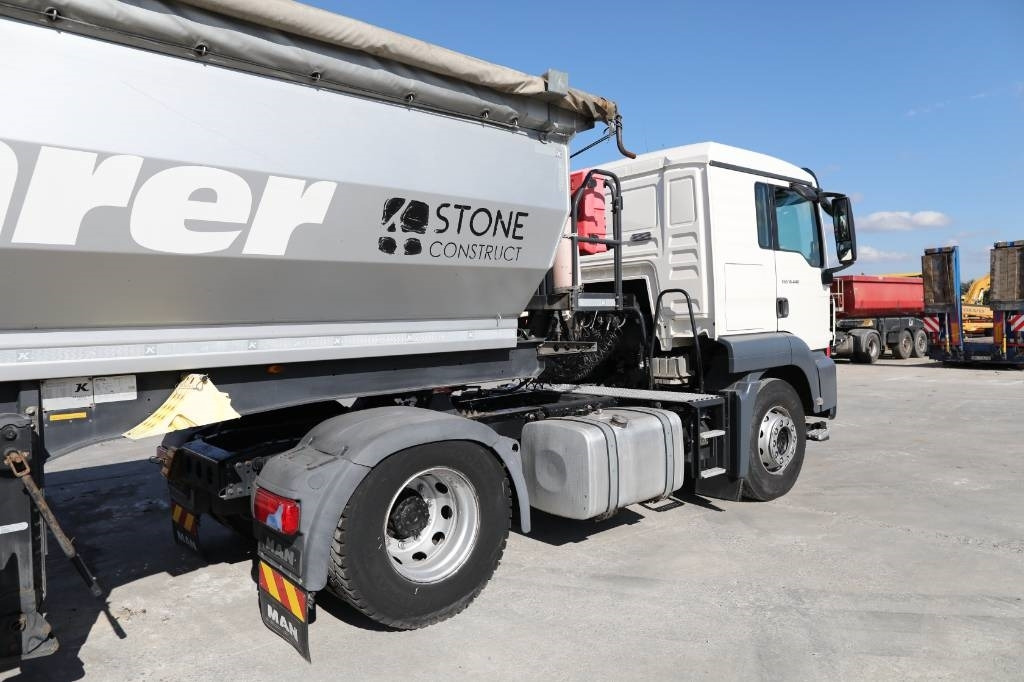 MAN TGS 18.440 4x2 BLS-TS Truck + Kässbohrer DL 3 Tipp  - Nyergesvontató: 2 kép. MAN TGS 18.440 4x2 BLS-TS Truck + Kässbohrer DL 3 Tipp  - Nyergesvontató: 2 kép.