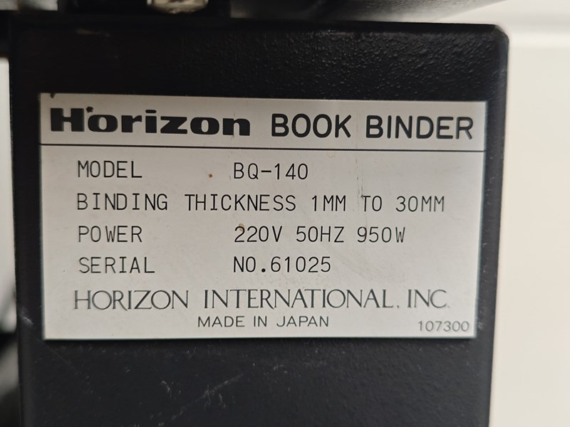 Horizon BQ-140 - Spirálozógép: 3 kép. Horizon BQ-140 - Spirálozógép: 3 kép.
