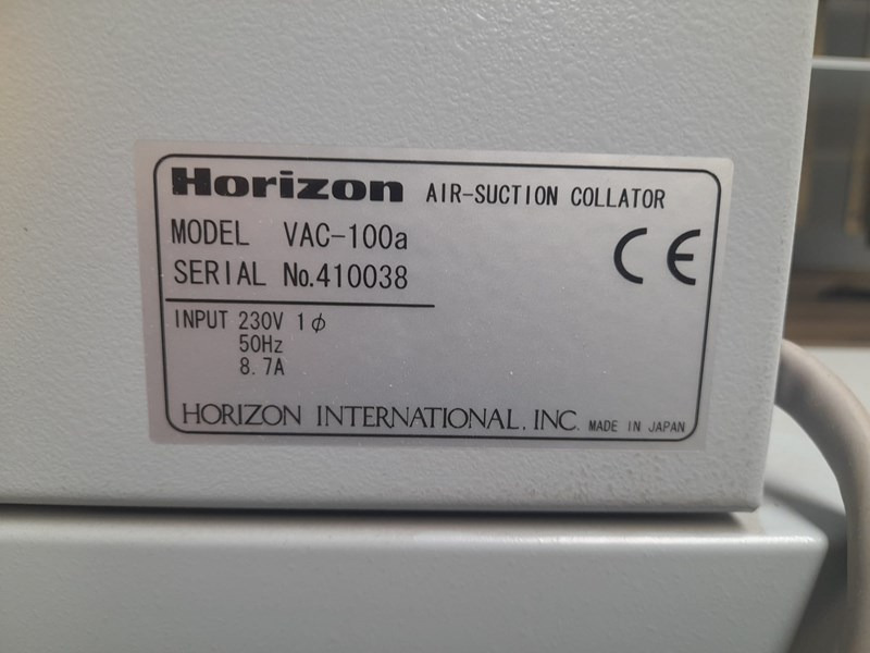 Horizon VAC-100 a | collator | 10 stations - Nyomdagép: 1 kép. Horizon VAC-100 a | collator | 10 stations - Nyomdagép: 1 kép.