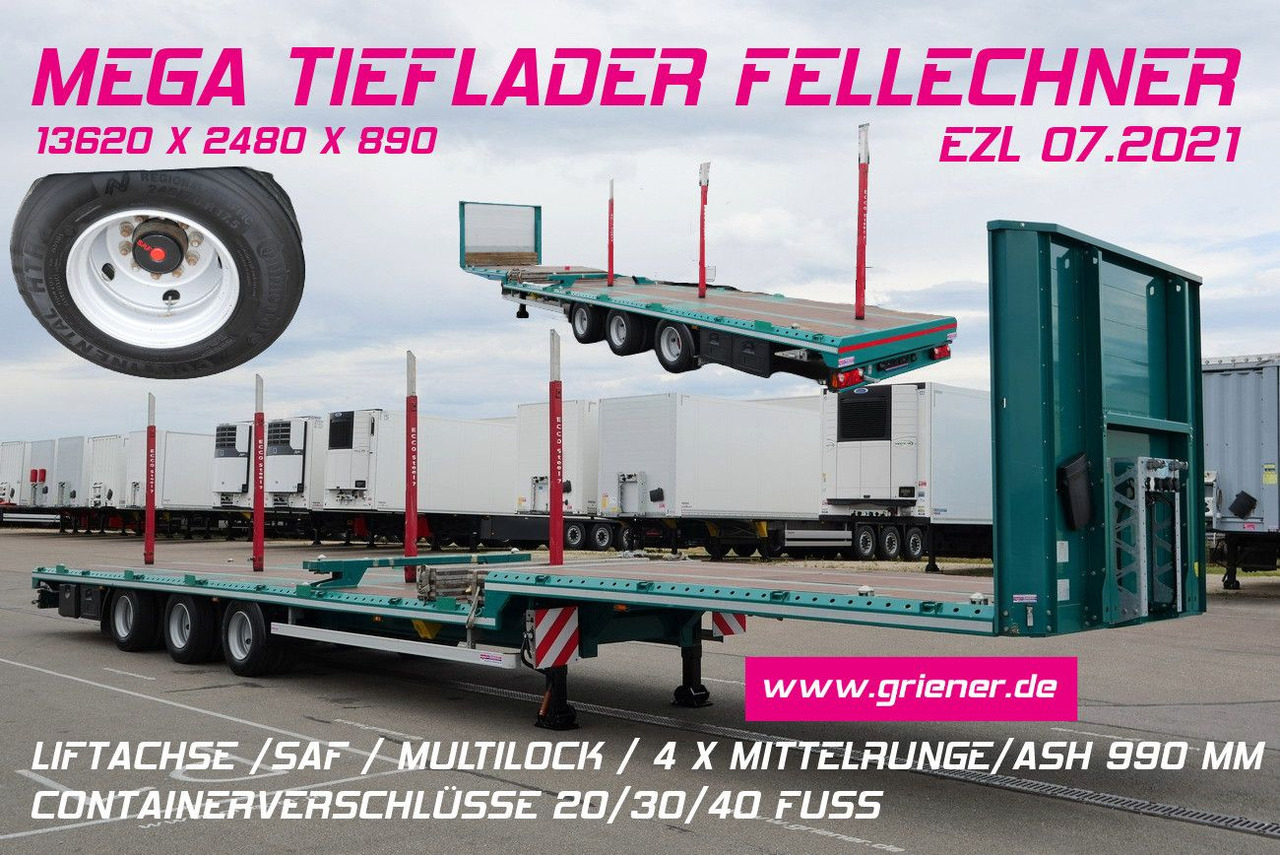 SP32 -G39 MEGA/JUMBO/LIFT/ CONTAINER /FELLECHNER - Platós félpótkocsi: 1 kép. SP32 -G39 MEGA/JUMBO/LIFT/ CONTAINER /FELLECHNER - Platós félpótkocsi: 1 kép.