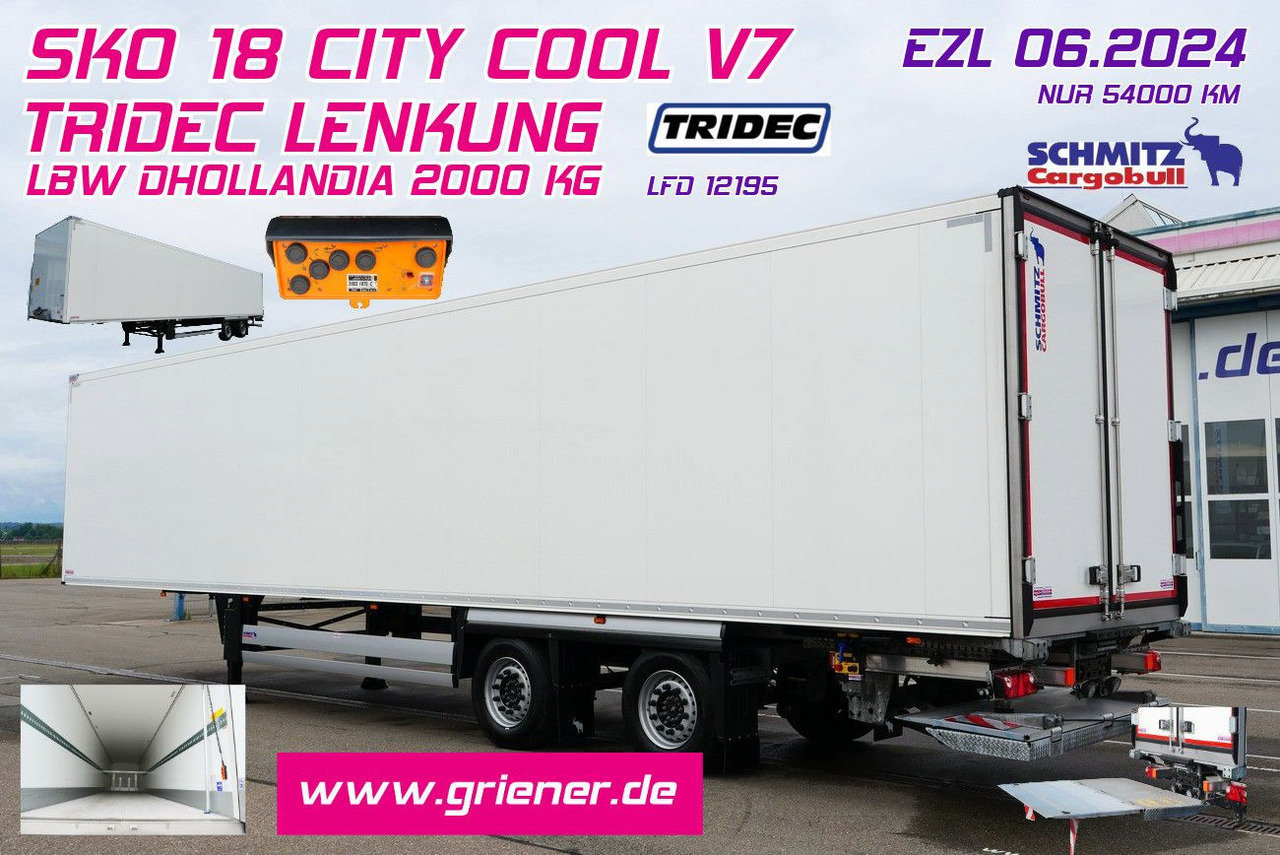 Schmitz Cargobull SKO 18/ LZG CITY /COOL V7 LBW /TRIDEC /FP 45 - Félpótkocsi dobozos: 1 kép. Schmitz Cargobull SKO 18/ LZG CITY /COOL V7 LBW /TRIDEC /FP 45 - Félpótkocsi dobozos: 1 kép.
