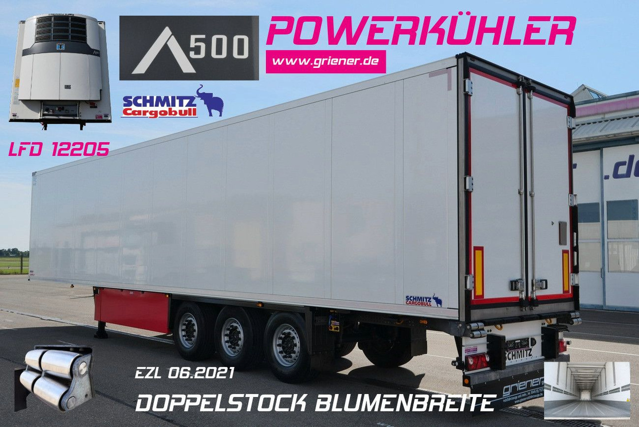 Schmitz Cargobull SKO 24/DOPPELSTOCK BLUMEN TK A500 DRP FP 45 - Félpótkocsi hűtős: 1 kép. Schmitz Cargobull SKO 24/DOPPELSTOCK BLUMEN TK A500 DRP FP 45 - Félpótkocsi hűtős: 1 kép.