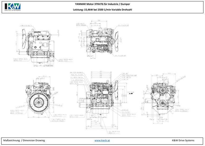 Yanmar Motor 3TNV76 - Motor - Minikotró: 5 kép. Yanmar Motor 3TNV76 - Motor - Minikotró: 5 kép.