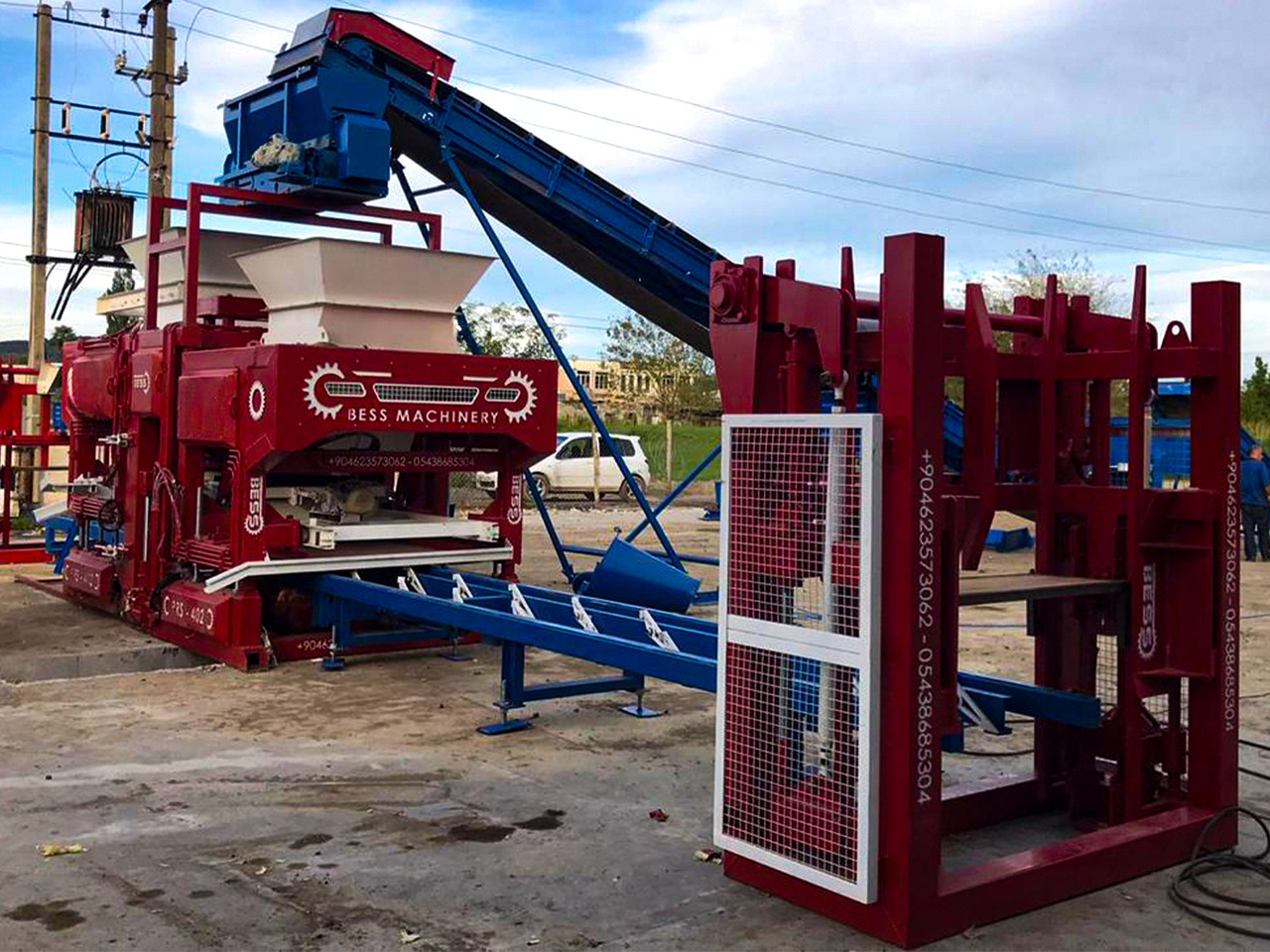 Automatic Paving Block Machine | PRS-402 - Betonelem gyártó gép: 4 kép. Automatic Paving Block Machine | PRS-402 - Betonelem gyártó gép: 4 kép.