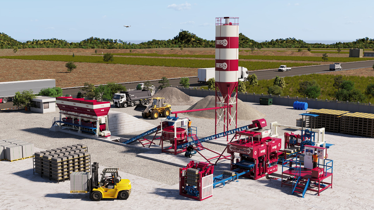 Új Betonelem gyártó gép Concrete Block Machine | PRS-400 Fully Automatic: 8 kép.