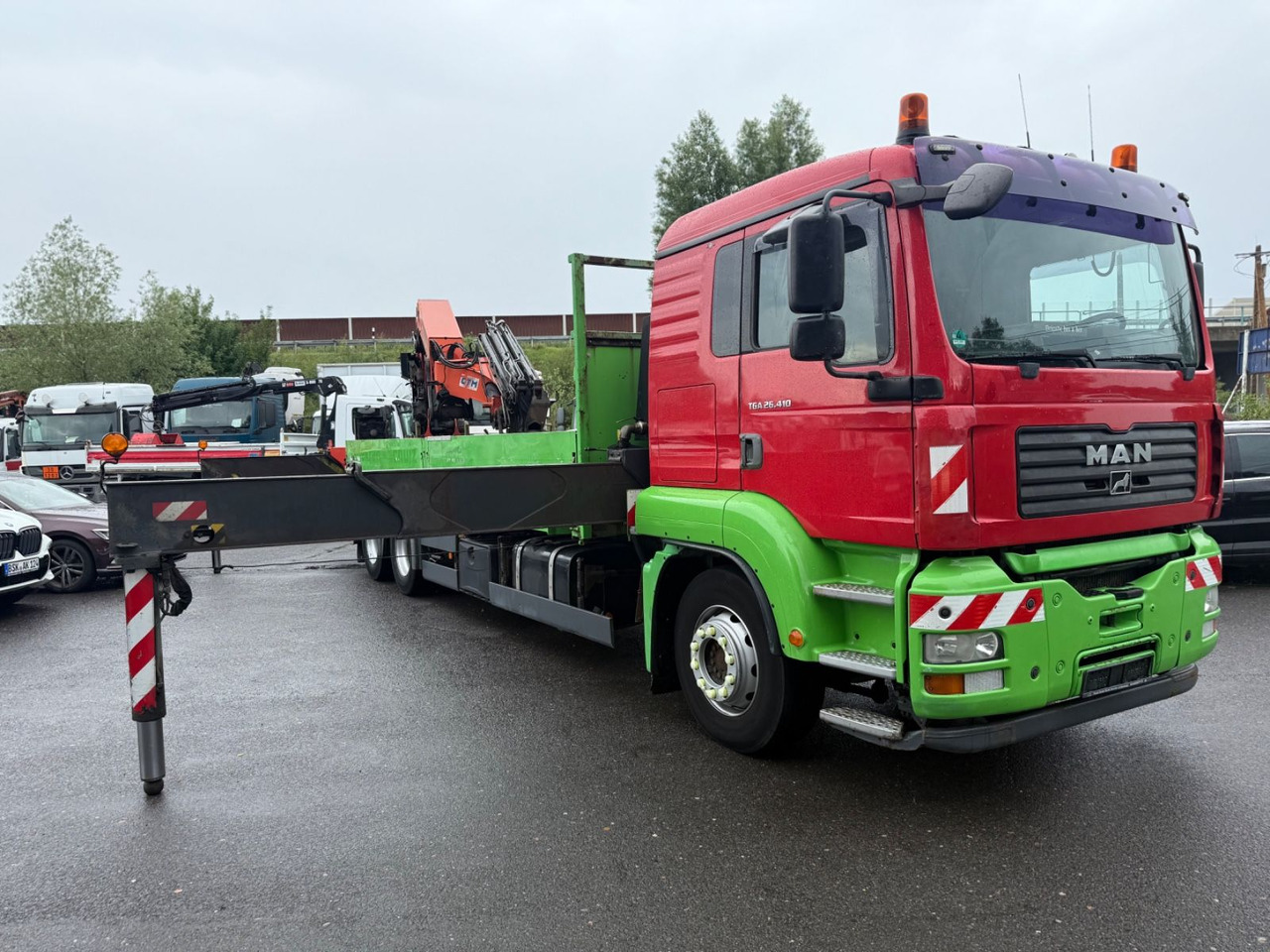 MAN TGA 26.410 - Platós teherautó, Darus autó: 3 kép. MAN TGA 26.410 - Platós teherautó, Darus autó: 3 kép.