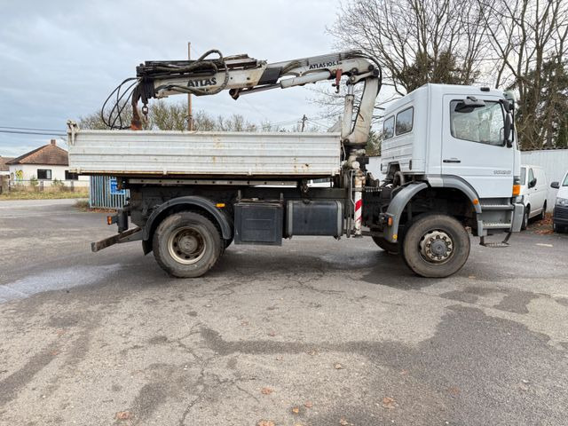 Mercedes-Benz Atego 1828 4x4 Kipper-Kran Atlas - Billenőplatós teherautó, Darus autó: 5 kép. Mercedes-Benz Atego 1828 4x4 Kipper-Kran Atlas - Billenőplatós teherautó, Darus autó: 5 kép.