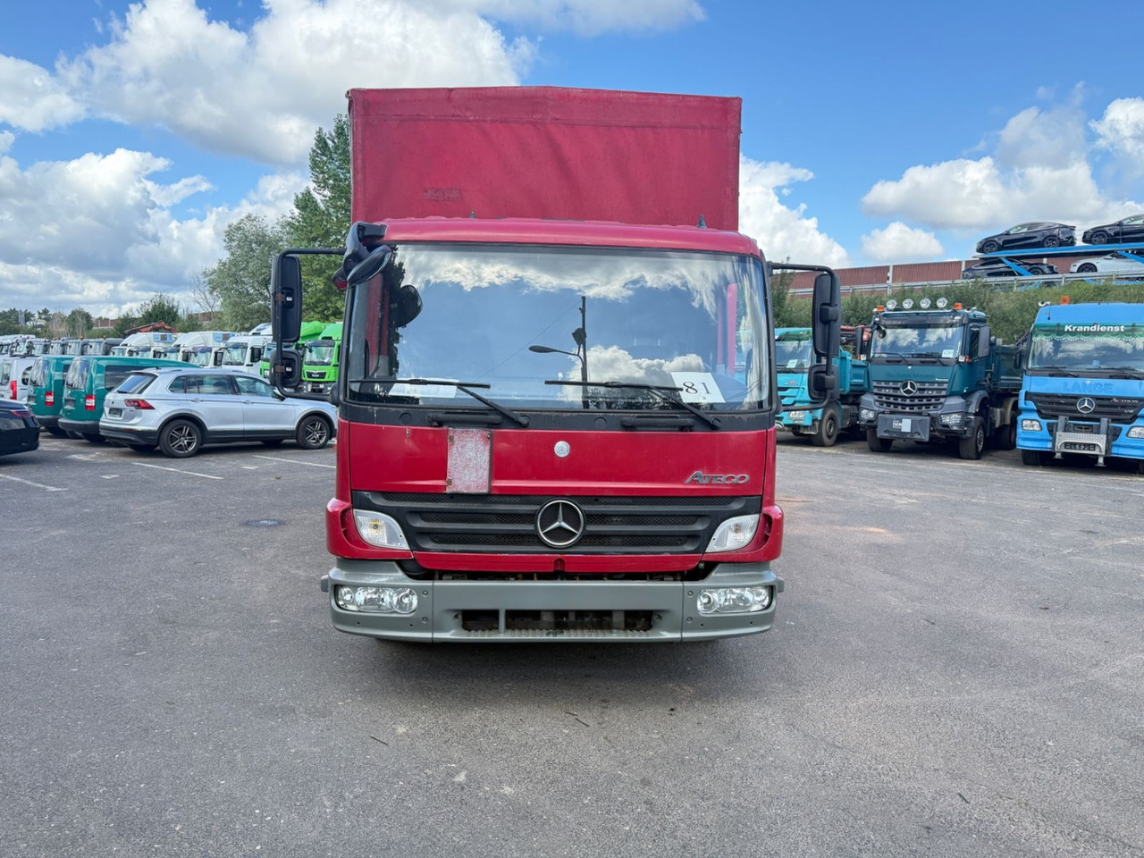 Mercedes-Benz Atego 816 L Lbw Tempomat - Ponyvás teherautó: 1 kép. Mercedes-Benz Atego 816 L Lbw Tempomat - Ponyvás teherautó: 1 kép.