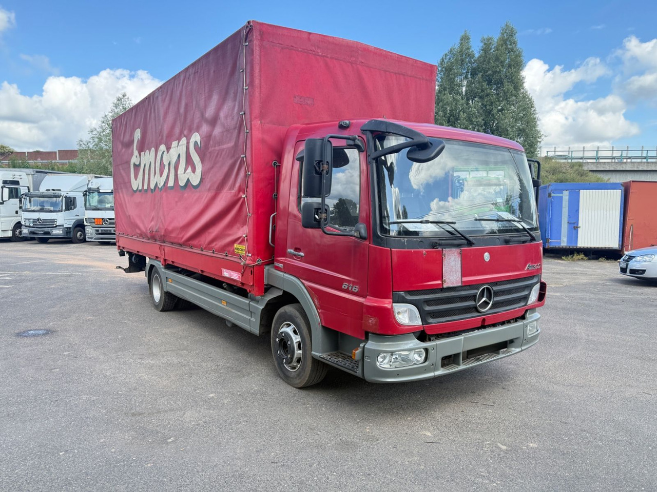 Mercedes-Benz Atego 816 L Lbw Tempomat - Ponyvás teherautó: 2 kép. Mercedes-Benz Atego 816 L Lbw Tempomat - Ponyvás teherautó: 2 kép.