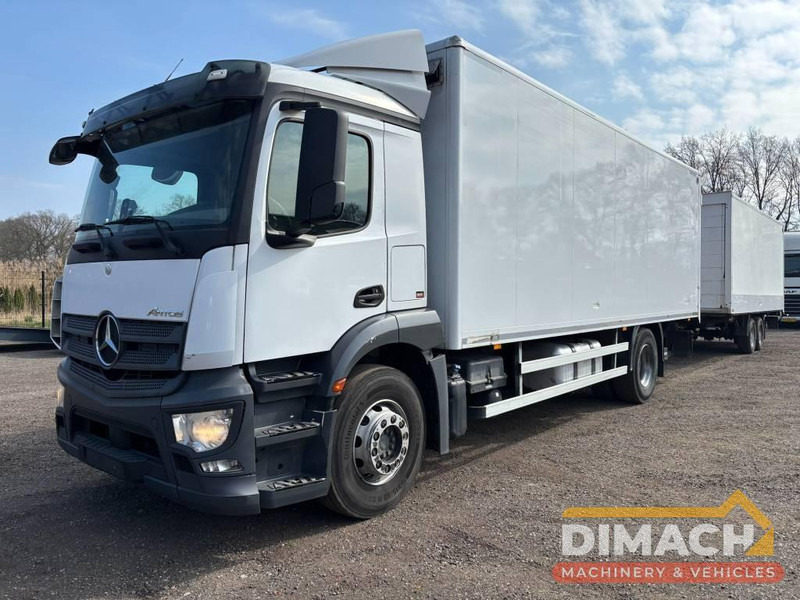 Mercedes-Benz Actros 1833 4x2 - aanhanger koffer, Euro 6 - Dobozos felépítményű teherautó: 3 kép. Mercedes-Benz Actros 1833 4x2 - aanhanger koffer, Euro 6 - Dobozos felépítményű teherautó: 3 kép.
