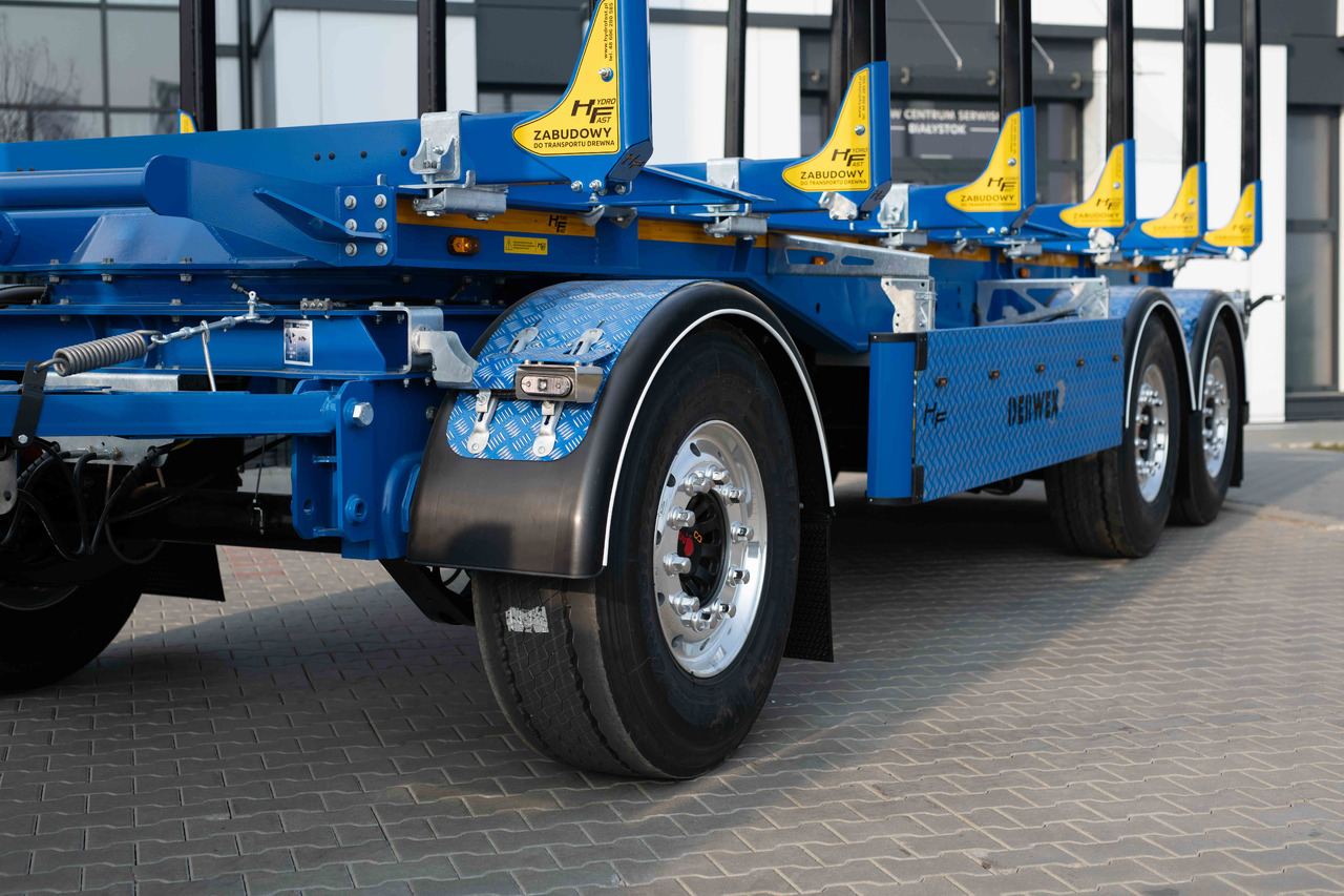 Hydrofast Przyczepa 3 - osiowa / 3 axles trailer for timber transport / 3 Achsen Anhänger für Holztransport - Rönkszállító pótkocsi: 2 kép. Hydrofast Przyczepa 3 - osiowa / 3 axles trailer for timber transport / 3 Achsen Anhänger für Holztransport - Rönkszállító pótkocsi: 2 kép.