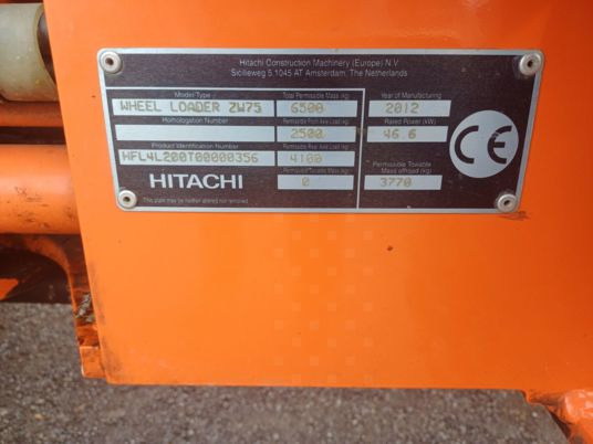 Hitachi zw75 - Mini homlokrakodó: 5 kép. Hitachi zw75 - Mini homlokrakodó: 5 kép.