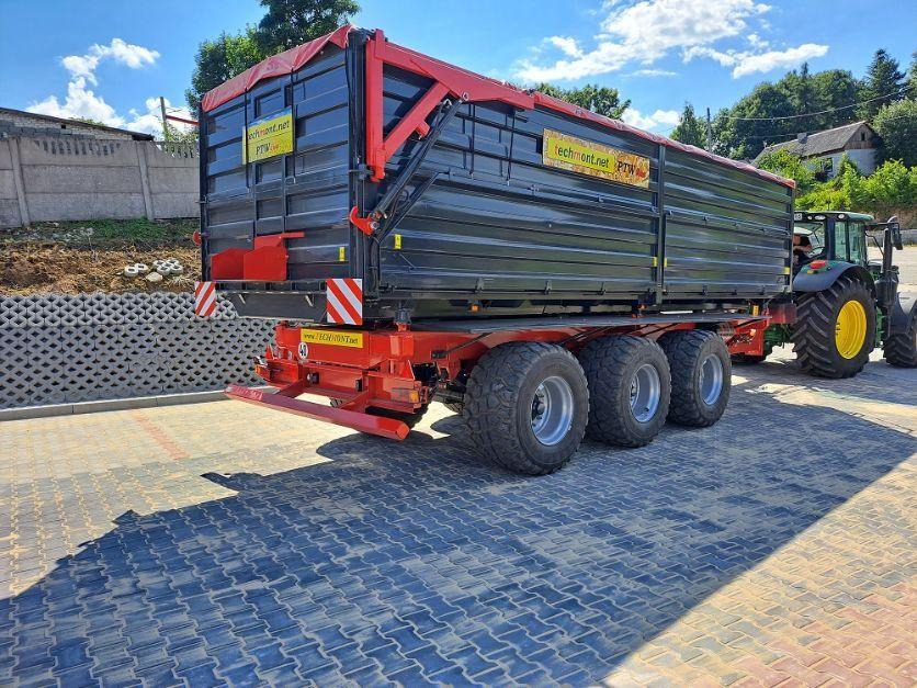 Techmont Anhänger / Trailer / Remorque / Rimorchio / Прицеп / Przyczepa tridem PTW 21 t - Mezőgazdasági billenőpótkocsi: 4 kép. Techmont Anhänger / Trailer / Remorque / Rimorchio / Прицеп / Przyczepa tridem PTW 21 t - Mezőgazdasági billenőpótkocsi: 4 kép.