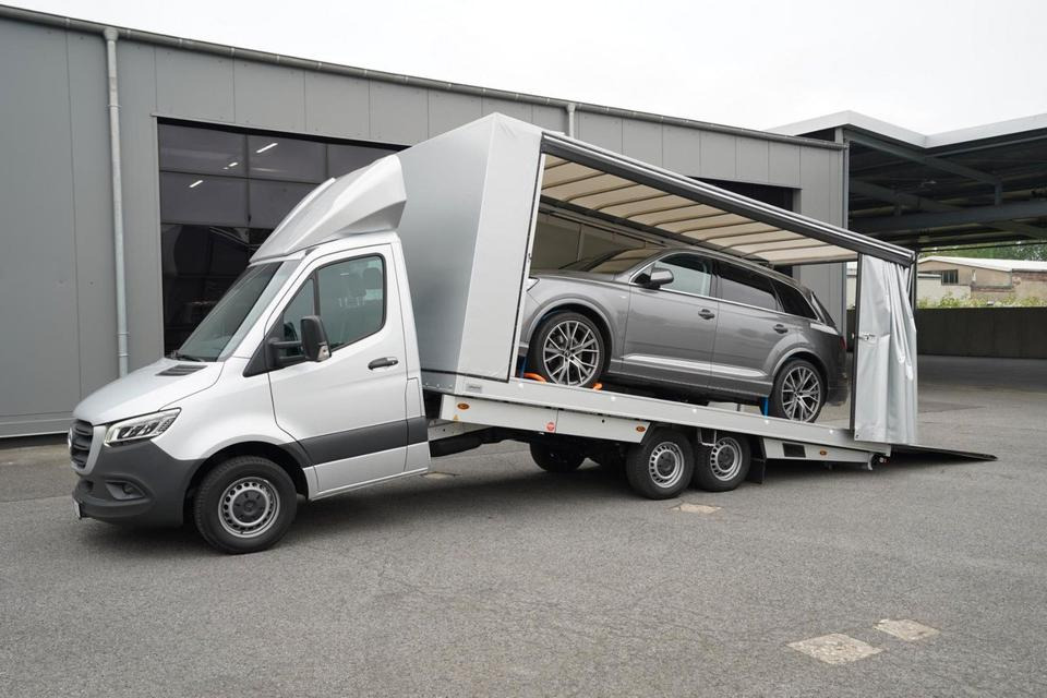 Autószállító teherautó, Kisteherautó Mercedes-Benz Sprinter 619 ALGEMA BLITZLADER 2 - GESCHLOSSEN: 11 kép.