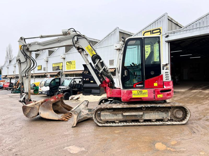 Takeuchi TB280FR pelle à chenille 8T - Lánctalpas kotró: 2 kép. Takeuchi TB280FR pelle à chenille 8T - Lánctalpas kotró: 2 kép.