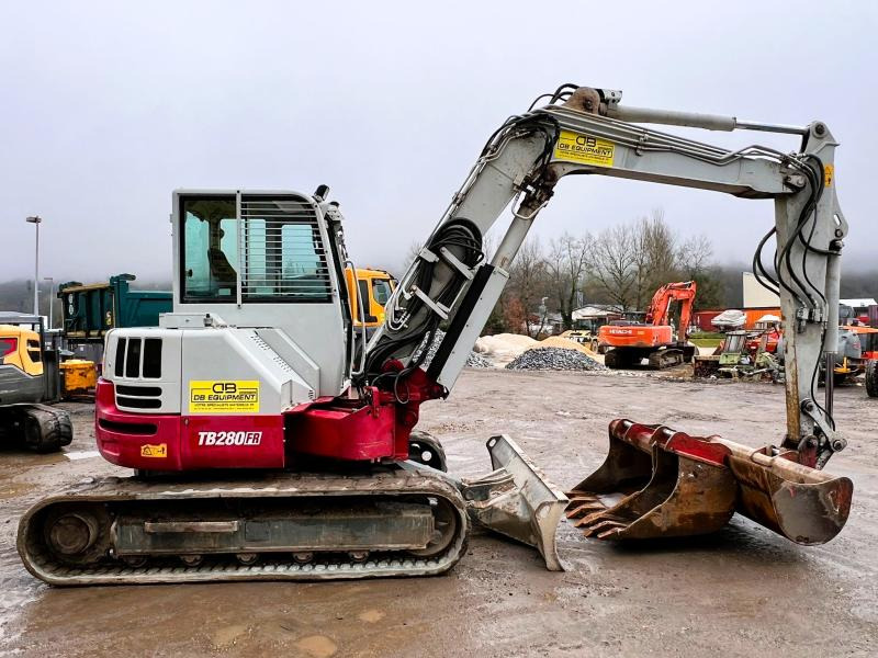 Takeuchi TB280FR pelle à chenille 8T - Lánctalpas kotró: 5 kép. Takeuchi TB280FR pelle à chenille 8T - Lánctalpas kotró: 5 kép.