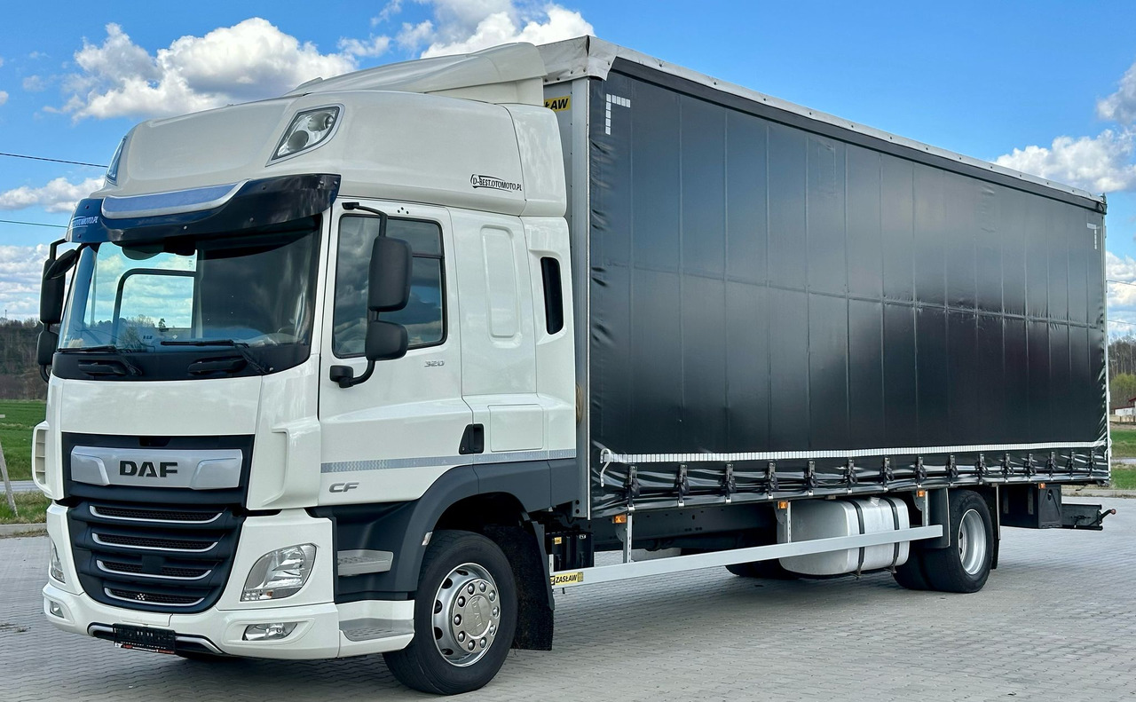 DAF CF 320 / FIRANKA / 23 EUROPALET / SYPIALKA / AUTOMAT / JAK NOWY / 2021 ROK - Ponyvás teherautó: 2 kép. DAF CF 320 / FIRANKA / 23 EUROPALET / SYPIALKA / AUTOMAT / JAK NOWY / 2021 ROK - Ponyvás teherautó: 2 kép.