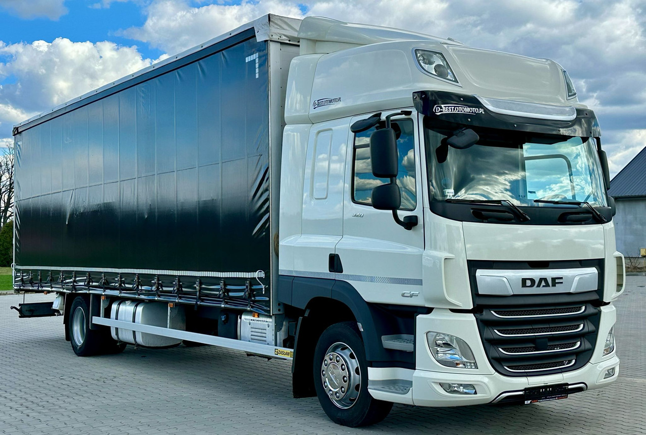 DAF CF 320 / FIRANKA / 23 EUROPALET / SYPIALKA / AUTOMAT / JAK NOWY / 2021 ROK - Ponyvás teherautó: 1 kép. DAF CF 320 / FIRANKA / 23 EUROPALET / SYPIALKA / AUTOMAT / JAK NOWY / 2021 ROK - Ponyvás teherautó: 1 kép.