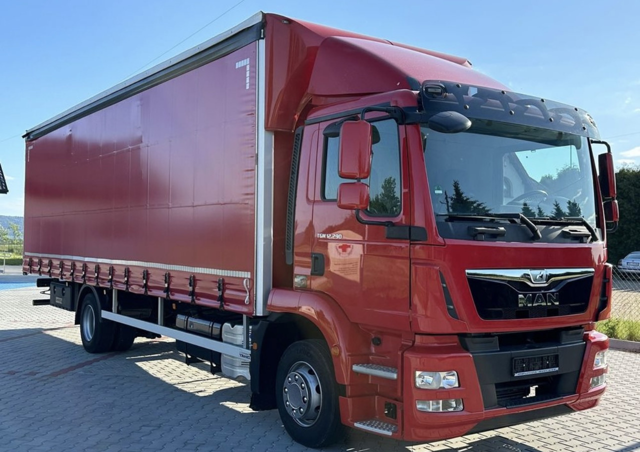 MAN TGM 15.290 / FIRANKA / 21 EUROPALET / AUTOMAT - Ponyvás teherautó: 1 kép. MAN TGM 15.290 / FIRANKA / 21 EUROPALET / AUTOMAT - Ponyvás teherautó: 1 kép.