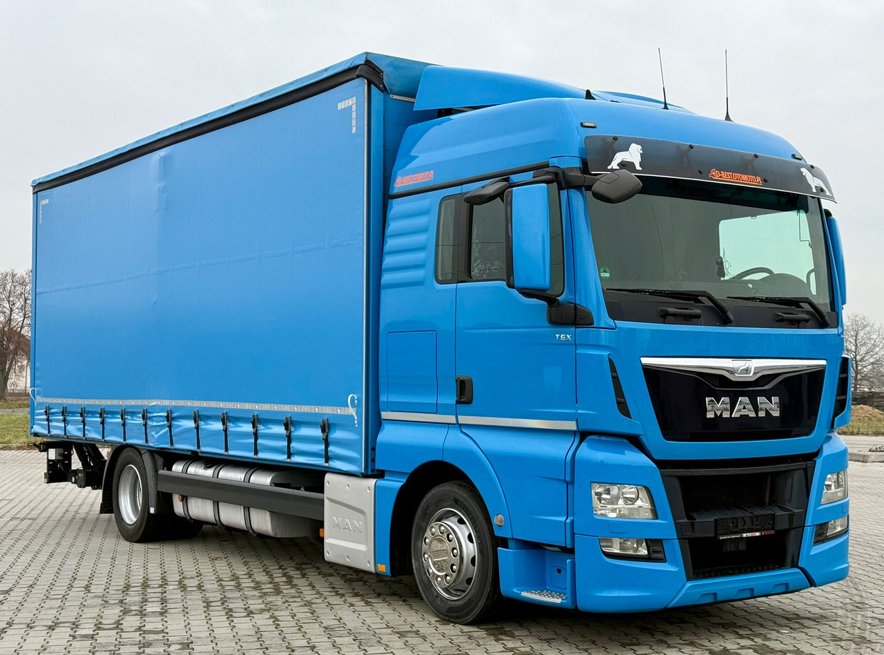 MAN TGX 18.360 / FIRANKA / WINDA / AUTOMAT / NOWE OPONY / EURO 6 / SYPIALKA / SPROWADZONY - Ponyvás teherautó: 1 kép. MAN TGX 18.360 / FIRANKA / WINDA / AUTOMAT / NOWE OPONY / EURO 6 / SYPIALKA / SPROWADZONY - Ponyvás teherautó: 1 kép.