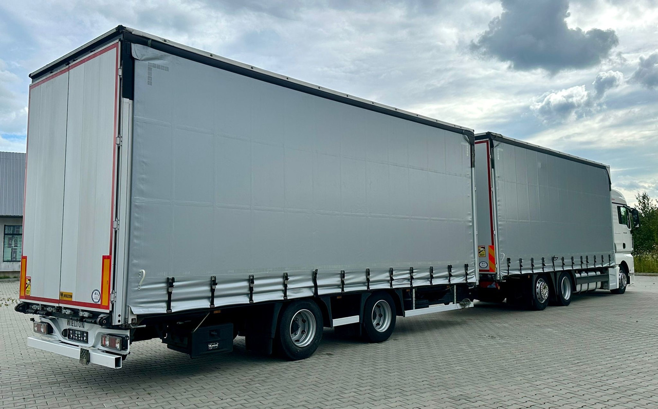 MAN TGX 26.460 / ZESTAW PRZEJAZDOWY / 38 PALET / AUTOMAT / SYPIALKA / PRZYCZEPA WIELTON / 2019 ROK / NISKI PRZEBIEG - Ponyvás teherautó: 3 kép. MAN TGX 26.460 / ZESTAW PRZEJAZDOWY / 38 PALET / AUTOMAT / SYPIALKA / PRZYCZEPA WIELTON / 2019 ROK / NISKI PRZEBIEG - Ponyvás teherautó: 3 kép.