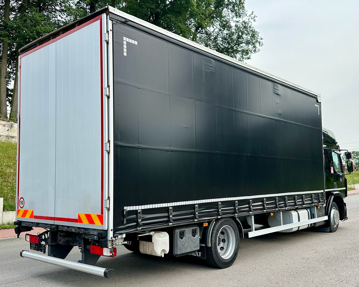 RENAULT D 18 / 320 / FIRANKA / 18 EUROPALET / DUŻA KABINA / EURO 6 / 9 450 KG ŁADOWNOŚCI - Ponyvás teherautó: 4 kép. RENAULT D 18 / 320 / FIRANKA / 18 EUROPALET / DUŻA KABINA / EURO 6 / 9 450 KG ŁADOWNOŚCI - Ponyvás teherautó: 4 kép.