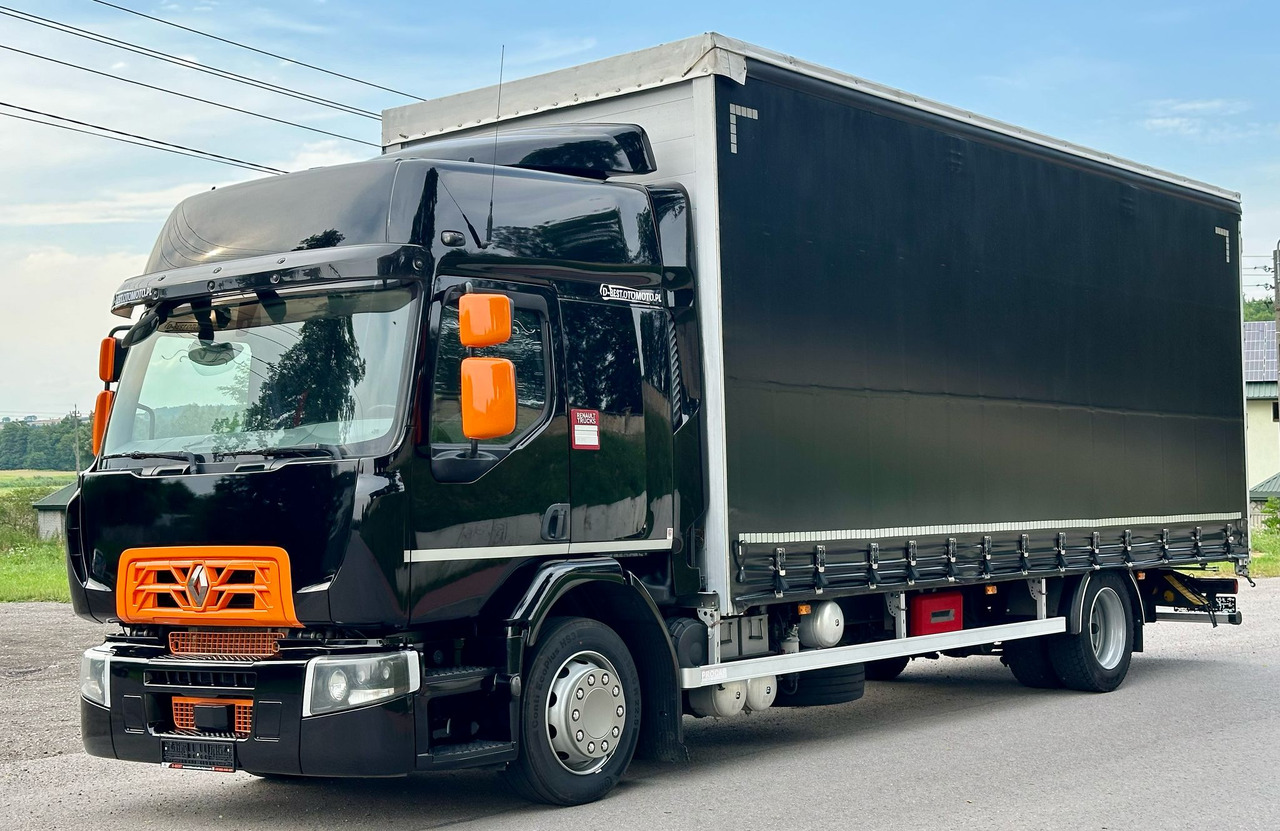 RENAULT D 18 / 320 / FIRANKA / 18 EUROPALET / DUŻA KABINA / EURO 6 / 9 450 KG ŁADOWNOŚCI - Ponyvás teherautó: 2 kép. RENAULT D 18 / 320 / FIRANKA / 18 EUROPALET / DUŻA KABINA / EURO 6 / 9 450 KG ŁADOWNOŚCI - Ponyvás teherautó: 2 kép.