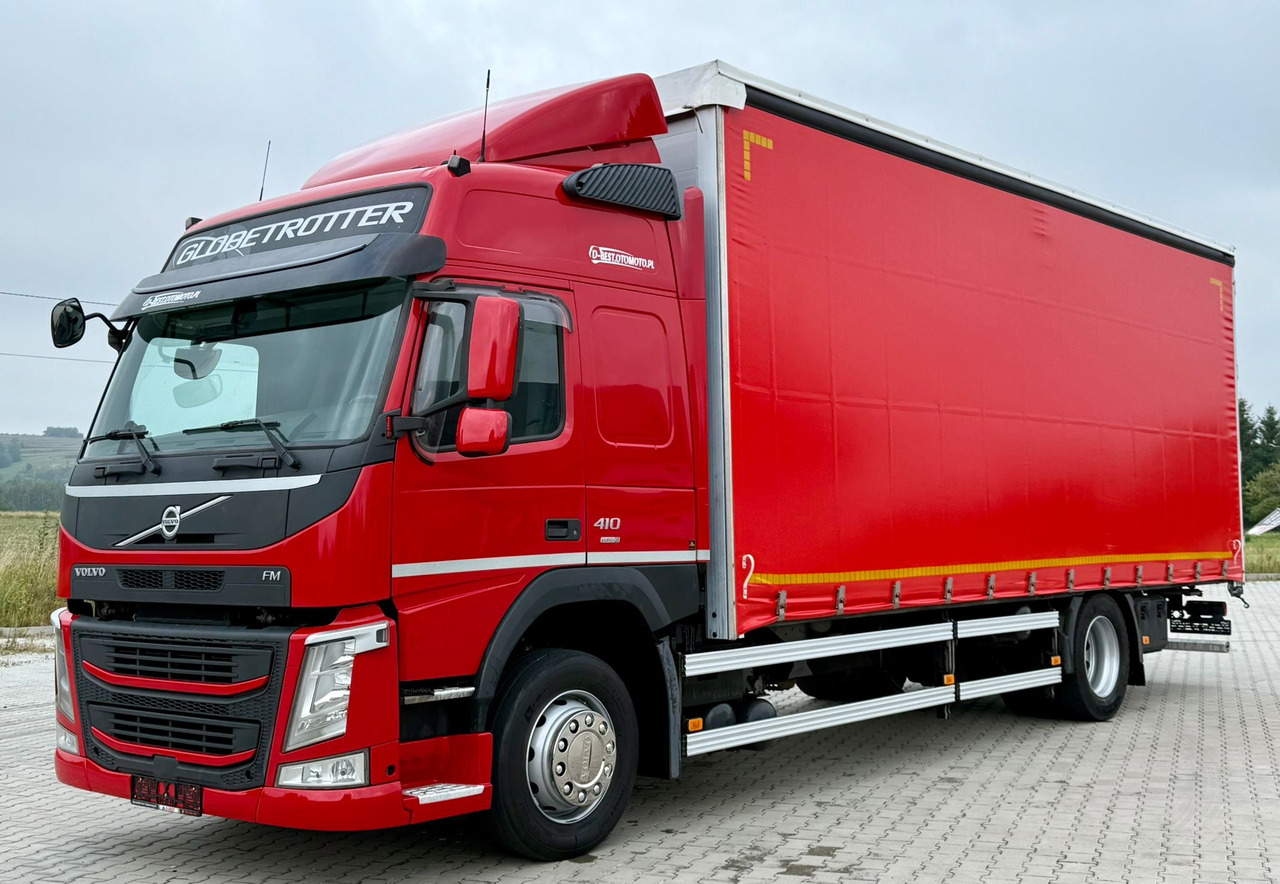 VOLVO FM 410 / FIRANKA / 18 EUROPALET / AUTOMAT / SYPIALKA / SPROWADZONE / 2017 ROK - Ponyvás teherautó: 2 kép. VOLVO FM 410 / FIRANKA / 18 EUROPALET / AUTOMAT / SYPIALKA / SPROWADZONE / 2017 ROK - Ponyvás teherautó: 2 kép.