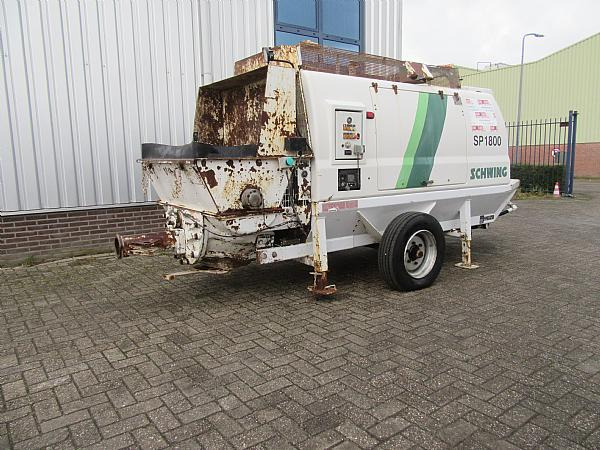 2014 SCHWING SP1800 D 129KW trailer pump - Stabil betonszivattyú: 4 kép. 2014 SCHWING SP1800 D 129KW trailer pump - Stabil betonszivattyú: 4 kép.