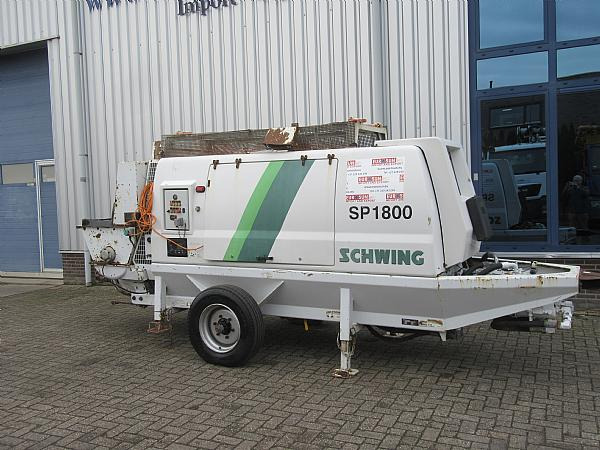 2015 SP 1800 D4 125 KW trailer static pump - Stabil betonszivattyú: 1 kép. 2015 SP 1800 D4 125 KW trailer static pump - Stabil betonszivattyú: 1 kép.