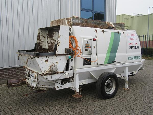 2015 SP 1800 D4 125 KW trailer static pump - Stabil betonszivattyú: 2 kép. 2015 SP 1800 D4 125 KW trailer static pump - Stabil betonszivattyú: 2 kép.