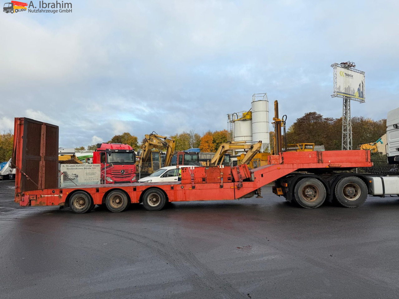 Nooteboom OSD-48-03 V/L ausziehbar | 1 x Lenkachse | Rampen - Félpótkocsi mélybölcsős: 2 kép. Nooteboom OSD-48-03 V/L ausziehbar | 1 x Lenkachse | Rampen - Félpótkocsi mélybölcsős: 2 kép.