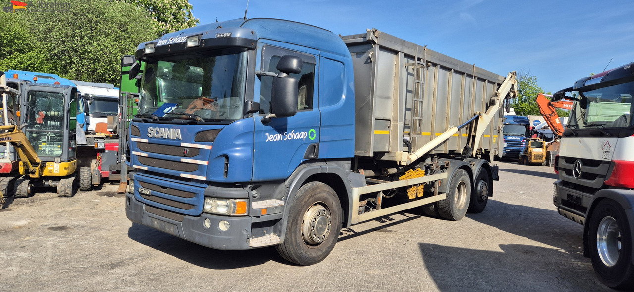 Scania P 380 Edelstahlkipper Tierentsorgung - Billenőplatós teherautó: 1 kép. Scania P 380 Edelstahlkipper Tierentsorgung - Billenőplatós teherautó: 1 kép.