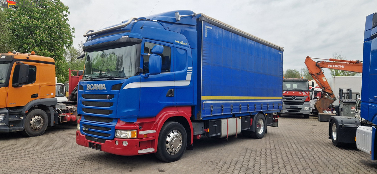 Scania R410 Retarder, Klima, Standklima Top Zustand!! - Ponyvás teherautó: 1 kép. Scania R410 Retarder, Klima, Standklima Top Zustand!! - Ponyvás teherautó: 1 kép.