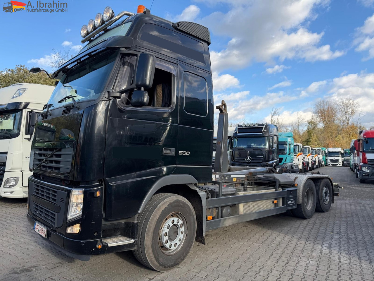 Volvo FH500 Meiller RK 20.70 | Lift-Lenkachse | 6x2 | Globetrotter - Horgos rakodó teherautó: 1 kép. Volvo FH500 Meiller RK 20.70 | Lift-Lenkachse | 6x2 | Globetrotter - Horgos rakodó teherautó: 1 kép.