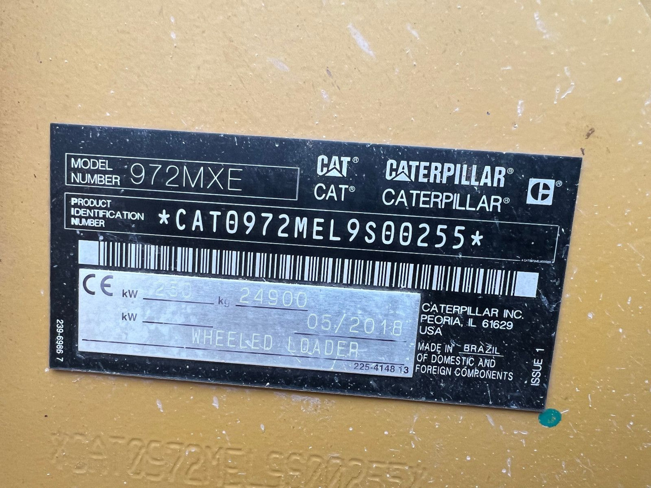 CAT 972 MXE - Gumikerekes homlokrakodó: 5 kép. CAT 972 MXE - Gumikerekes homlokrakodó: 5 kép.