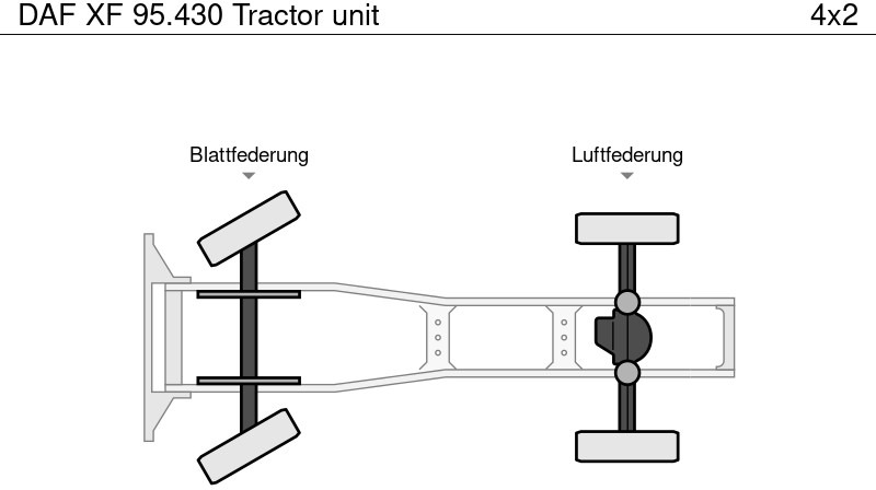 Nyergesvontató DAF XF 95.430 Tractor unit: 14 kép.