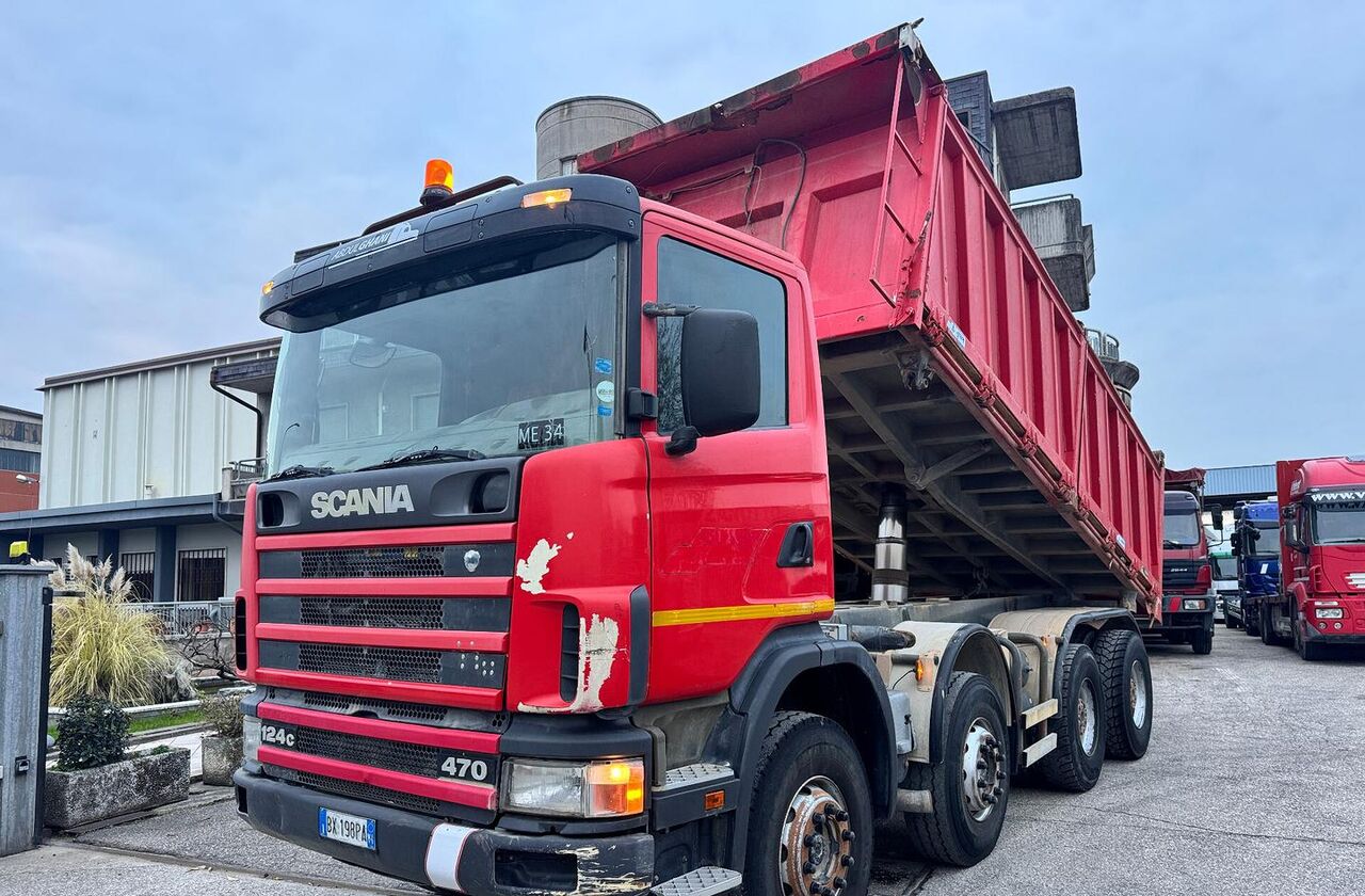 Scania R124/470 Ribaltabile 8X4 - Billenőplatós teherautó: 2 kép. Scania R124/470 Ribaltabile 8X4 - Billenőplatós teherautó: 2 kép.