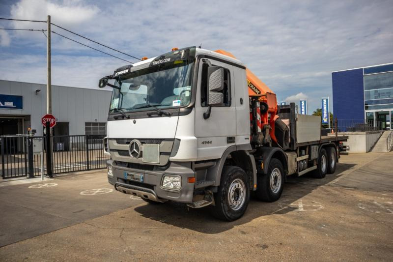 Platós teherautó, Darus autó Mercedes 4144 K-MP3-8X4+PK740002(7xhydr.): 7 kép.