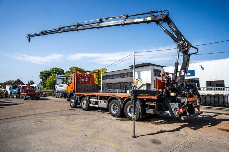 Renault KERAX 430 DXI+ HIAB 16 T/m + 5 EXT - Platós teherautó, Darus autó: 3 kép. Renault KERAX 430 DXI+ HIAB 16 T/m + 5 EXT - Platós teherautó, Darus autó: 3 kép.
