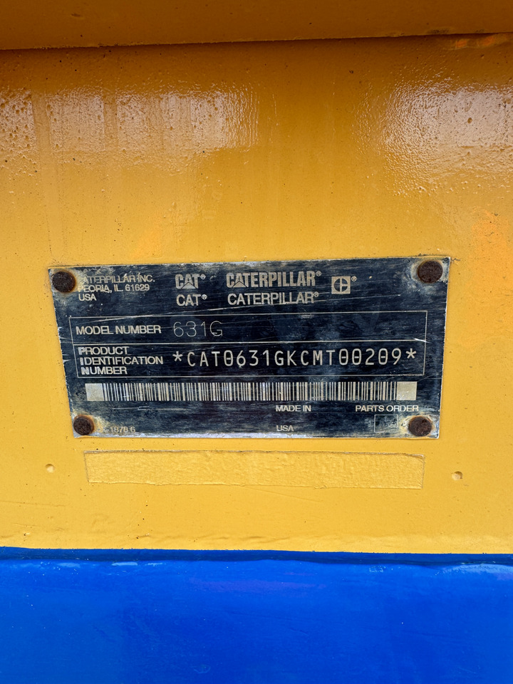 Szkréper 2003 CAT 631G: 10 kép. Szkréper 2003 CAT 631G: 10 kép.