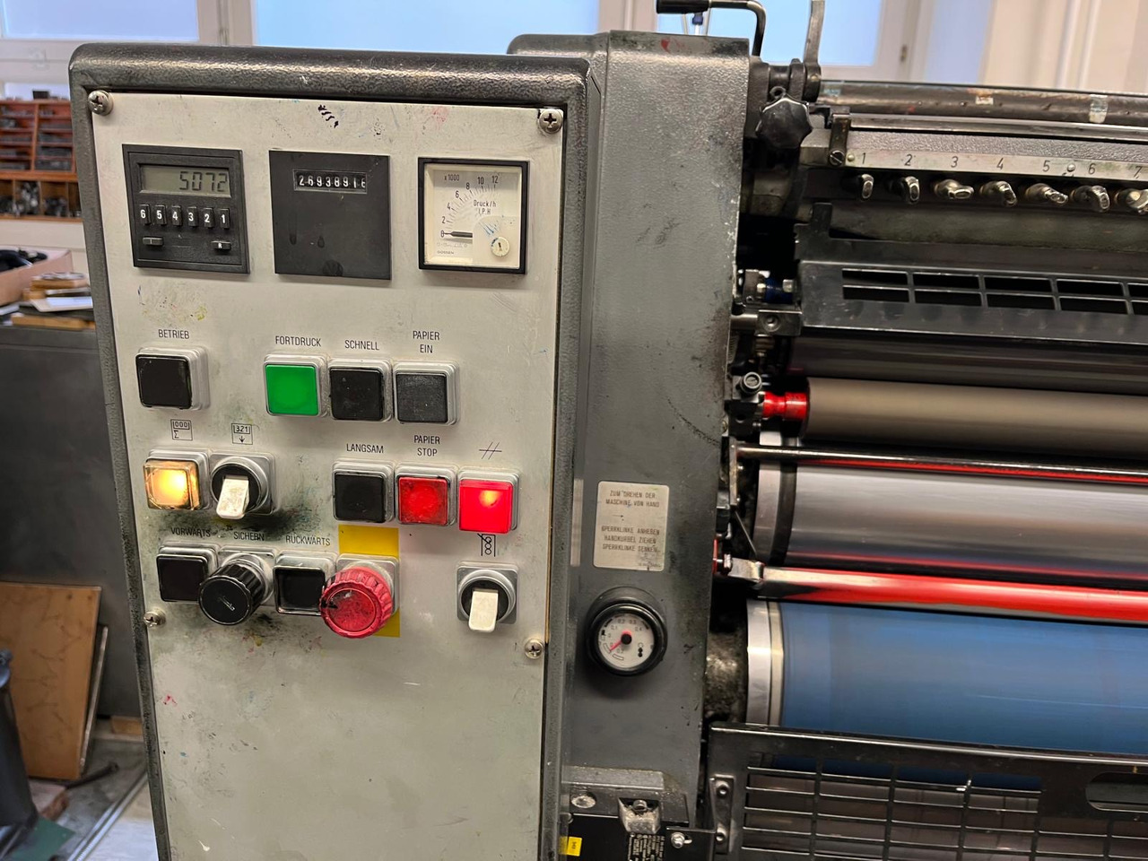 HEIDELBERG GTO 52-1 - Ofszet nyomdagép: 3 kép. HEIDELBERG GTO 52-1 - Ofszet nyomdagép: 3 kép.