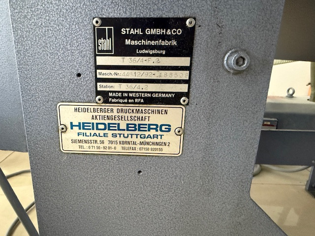 Stahl T 36/4-F - Hajtógatógép: 4 kép. Stahl T 36/4-F - Hajtógatógép: 4 kép.