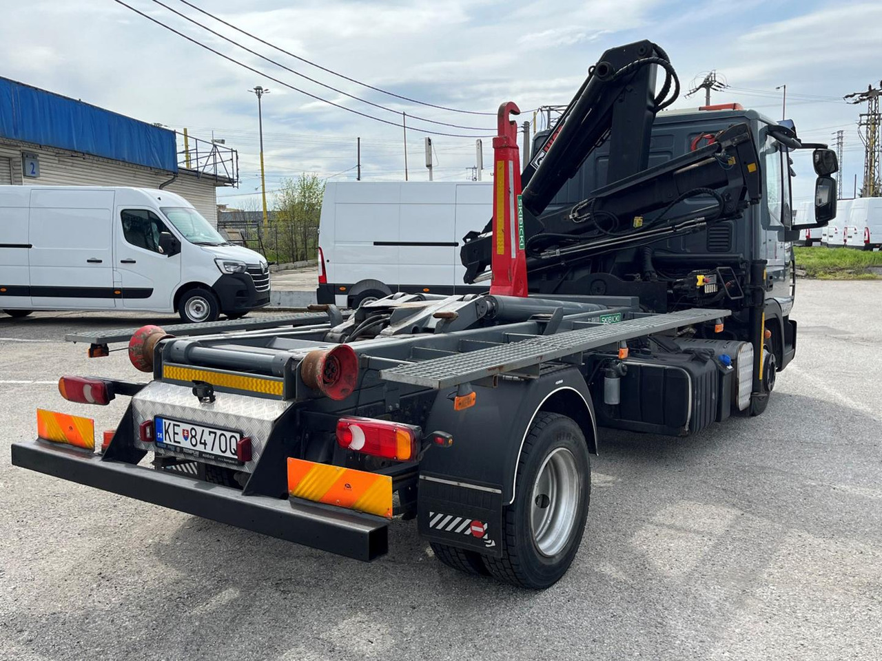 Horgos rakodó teherautó, Darus autó Iveco EuroCargo, 80E18, Hákový nosič kontajnerov: 8 kép.