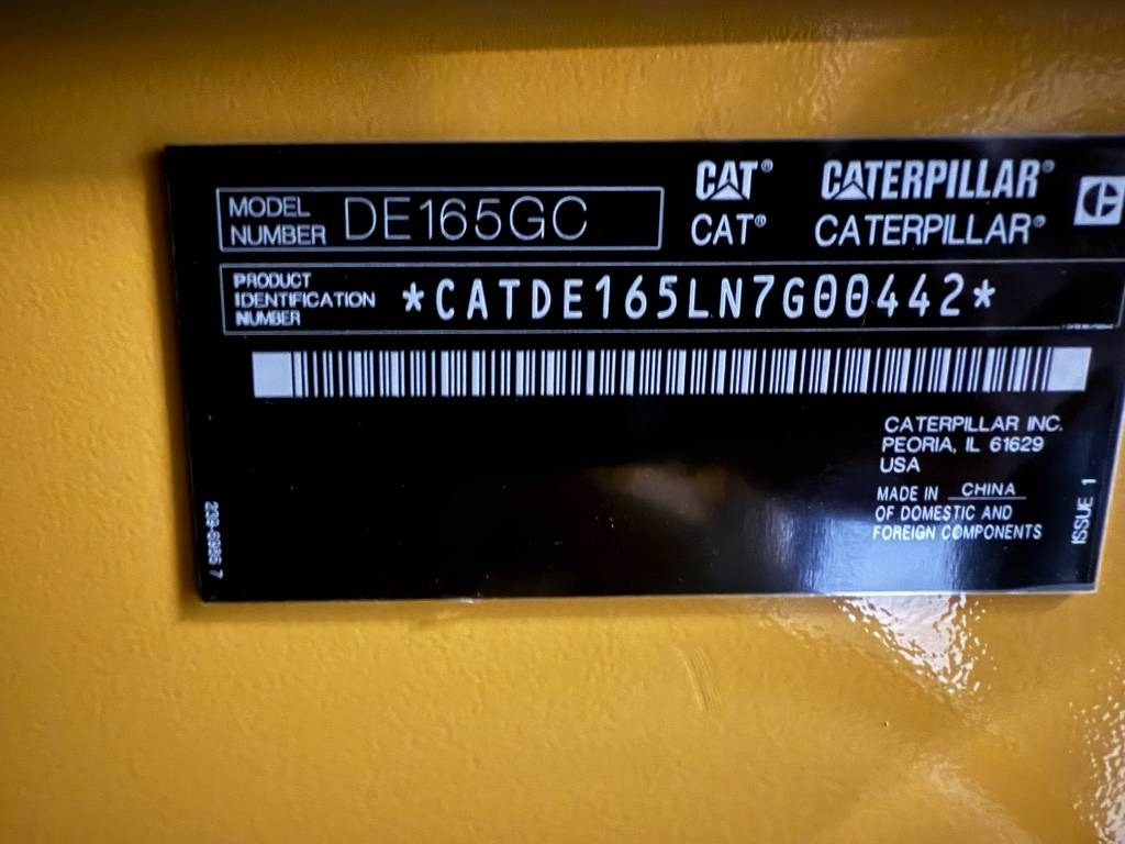 Új Áramfejlesztő CAT DE165GC - 165 kVA Stand-by Generator - DPX-18210: 20 kép.