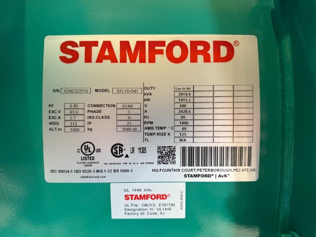 Cummins C1675D5A - 1.675 kVA Generator - DPX-18534-O  lízing Cummins C1675D5A - 1.675 kVA Generator - DPX-18534-O: 17 kép.