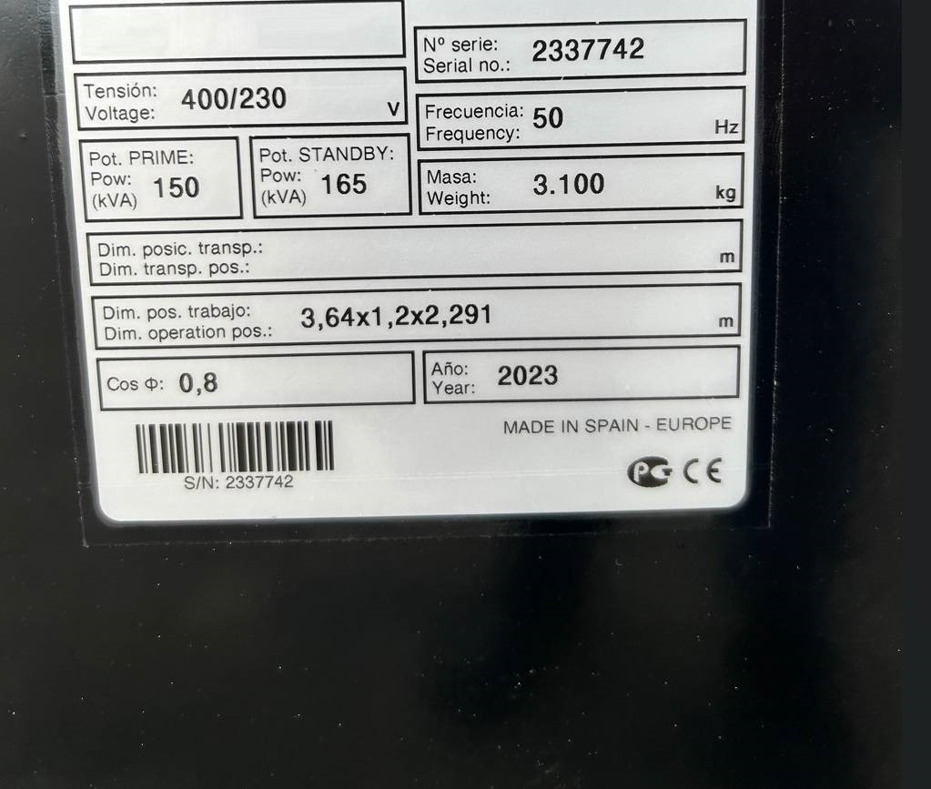 Deutz TCD6.1L6 - 165 kVA Stage V Generator - DPX-19014 - Áramfejlesztő: 4 kép. Deutz TCD6.1L6 - 165 kVA Stage V Generator - DPX-19014 - Áramfejlesztő: 4 kép.