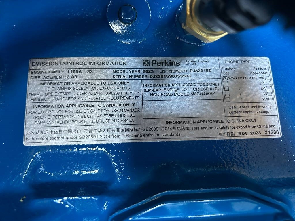 Új Áramfejlesztő FG Wilson P33-3 - 33 kVA Genset - DPX-16003: 13 kép.