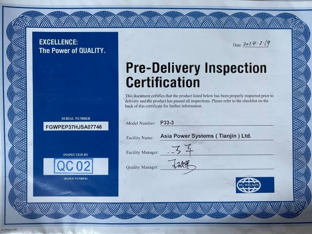 Új Áramfejlesztő FG Wilson P33-3 - 33 kVA Genset - DPX-16003: 23 kép.